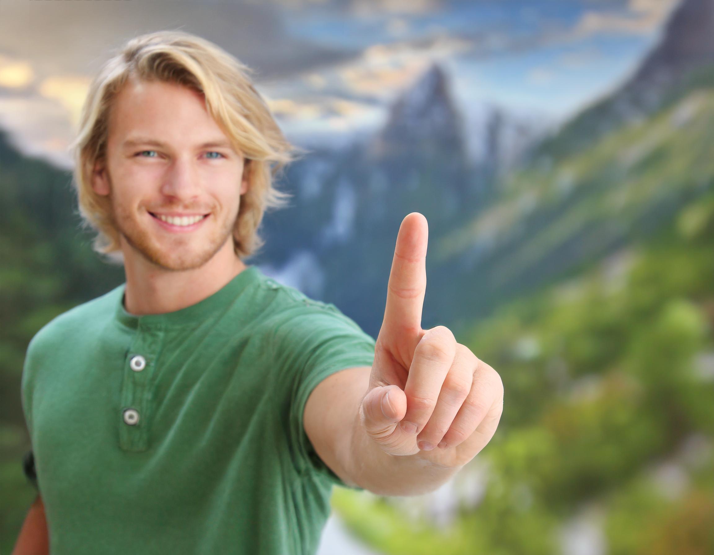 glückliche Person, positive Stimmung