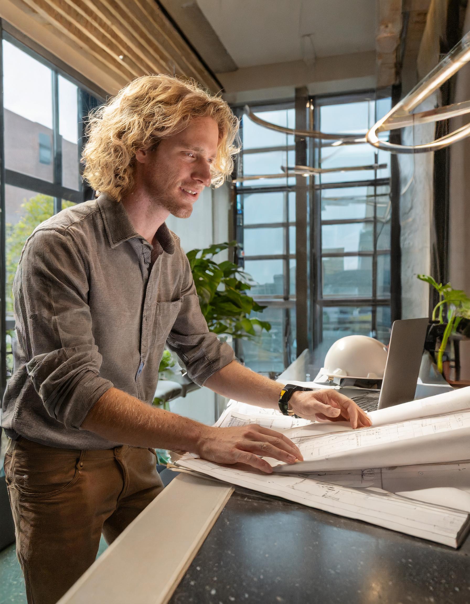 Mann mit Laptop vor einem 3D-Druck-Modell